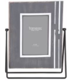 Wood &amp; Metal Frame Gray