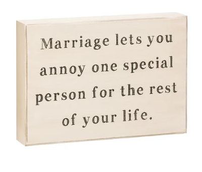 Marriage Lets You Box Sign