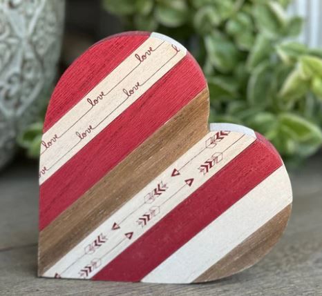 Love Arrow Plank Heart