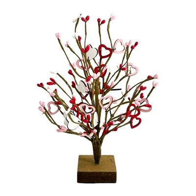 Valentine&#39;s Red, White and Pink Heart Tree