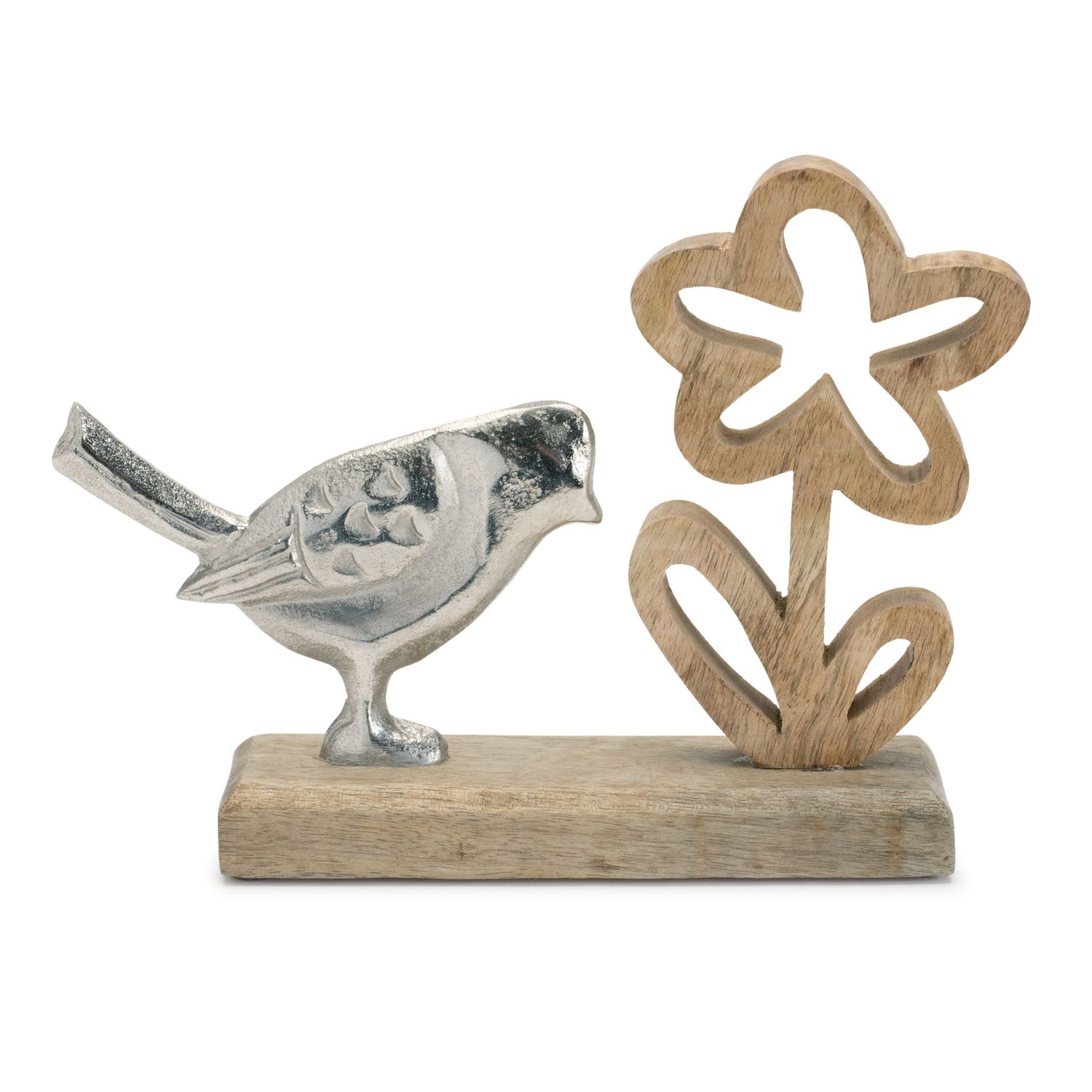 Bird &amp; Flower Tabletop Decor 9.5&quot;