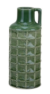 Green Glaze Bottle w/Handle 11.75&quot;