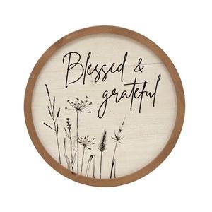 Blessed Round Sign 16&quot;