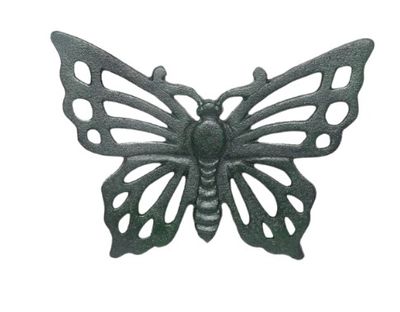 Cast Iron Butterfly Stepping Stone Green
