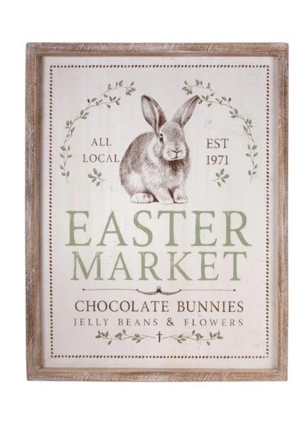 Wood Framed Easter Market