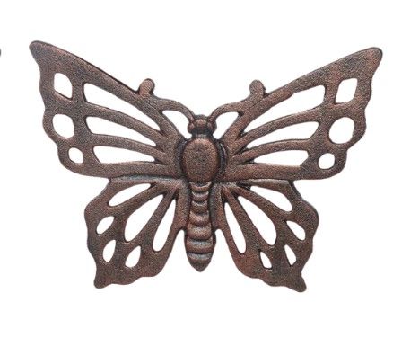 Cast Iron Butterfly Stepping Stone Rust