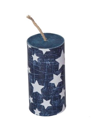 Printed Mini Firecracker Blue