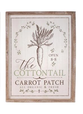 Wood Framed Carrot Patch