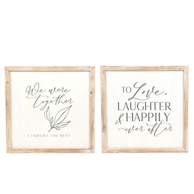 Happily/Together Reversible Sign 26&quot;