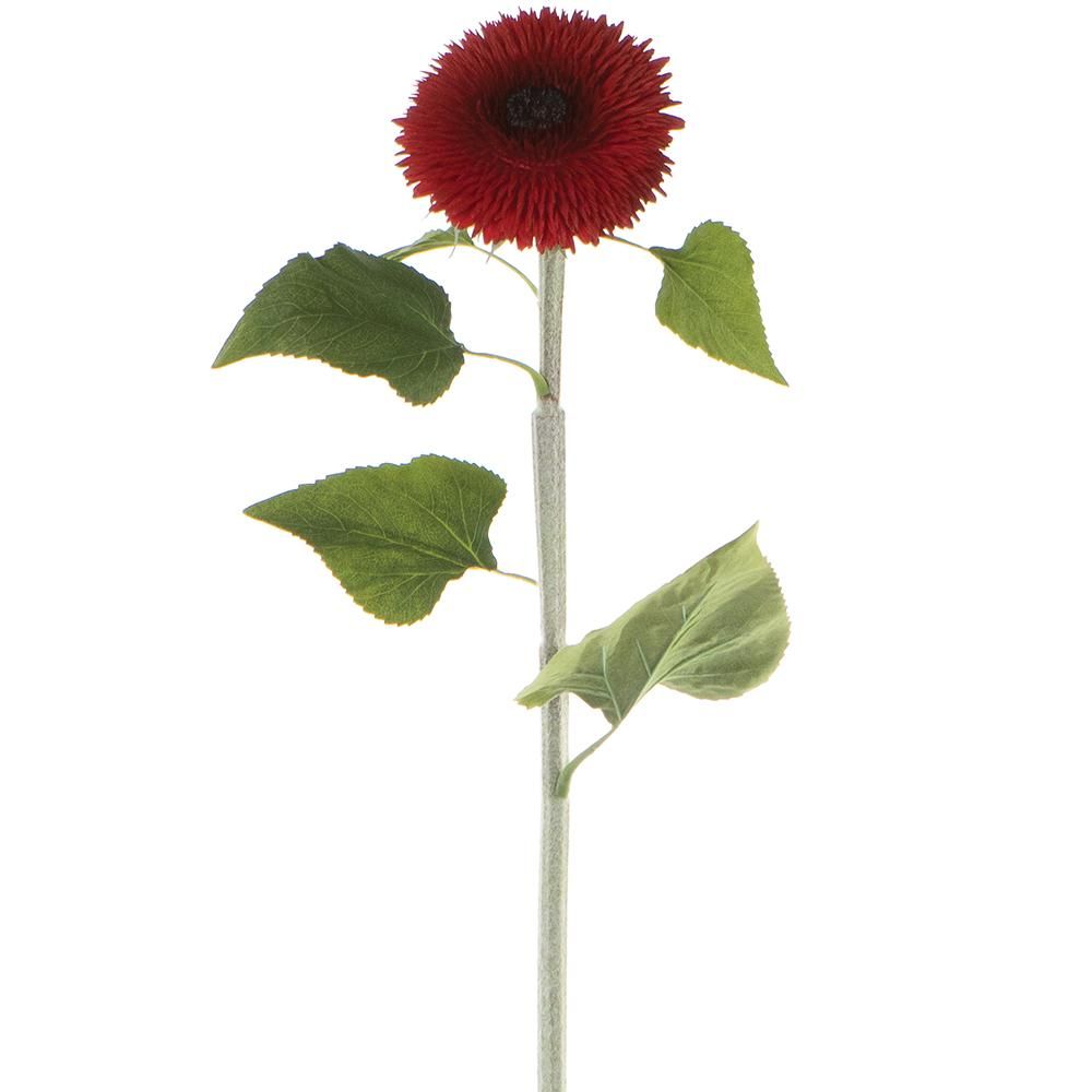 Teddy Bear Sunflower Spray Red 39.5&quot;