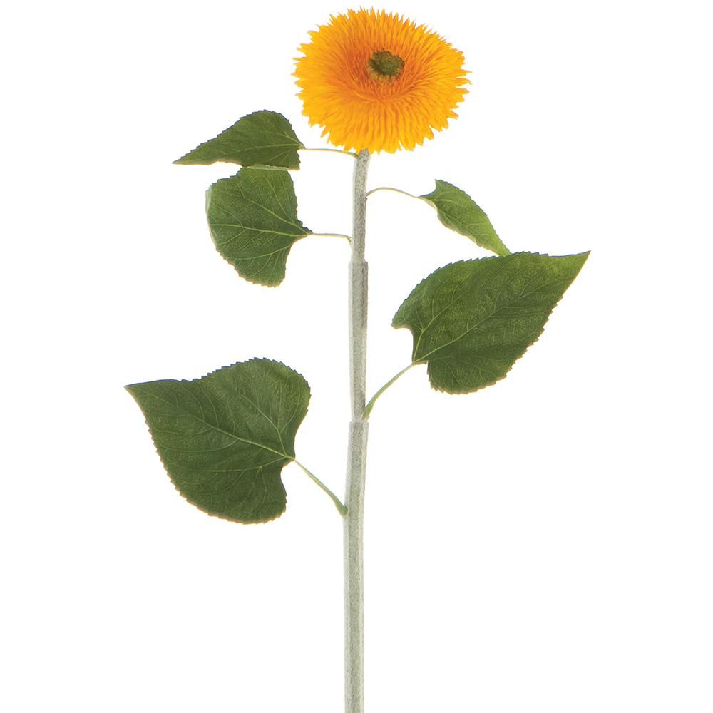 Teddy Bear Sunflower Spray Yellow 39.5&quot;