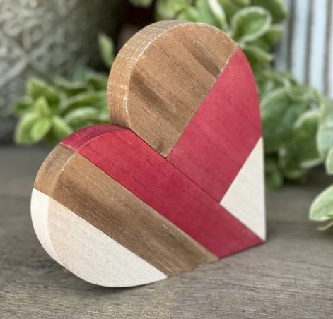 Multi Plank Wood Heart