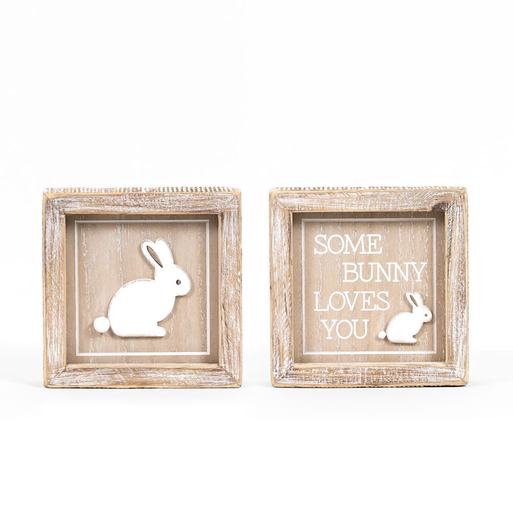 Reversible 5x5 Sign Bunny/Loves