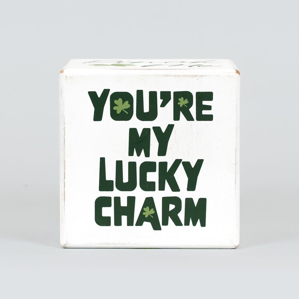 Wood Cube St Patty