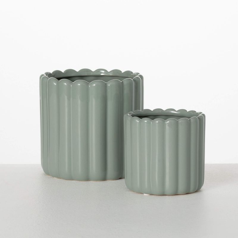 Ribbed Planter 6.5&quot;