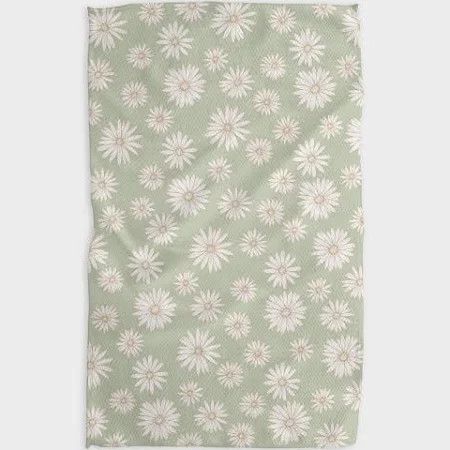 Geometry House Daisy Days Neutral Tea Towel