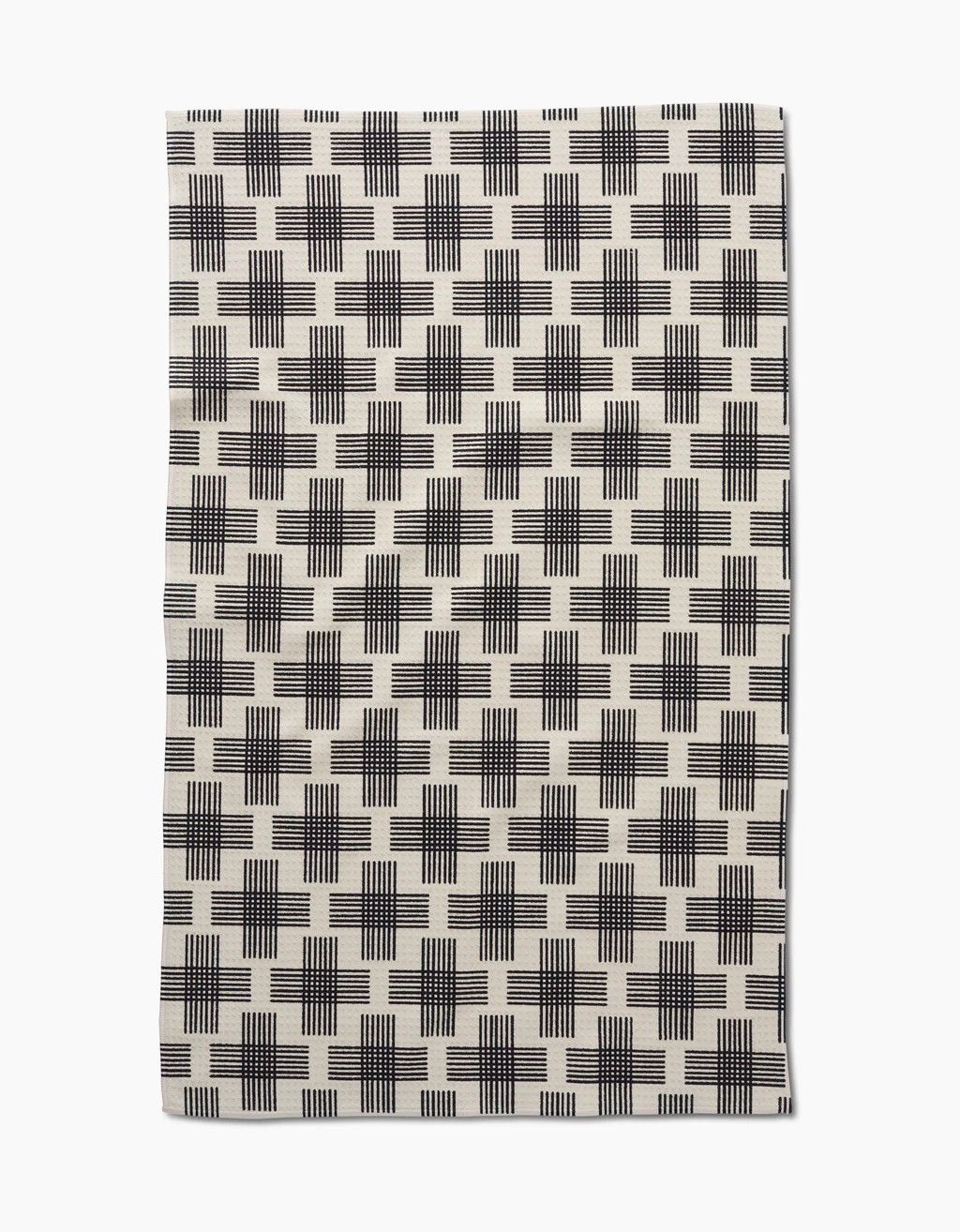 Geometry House Cross Hatch Tea Towel