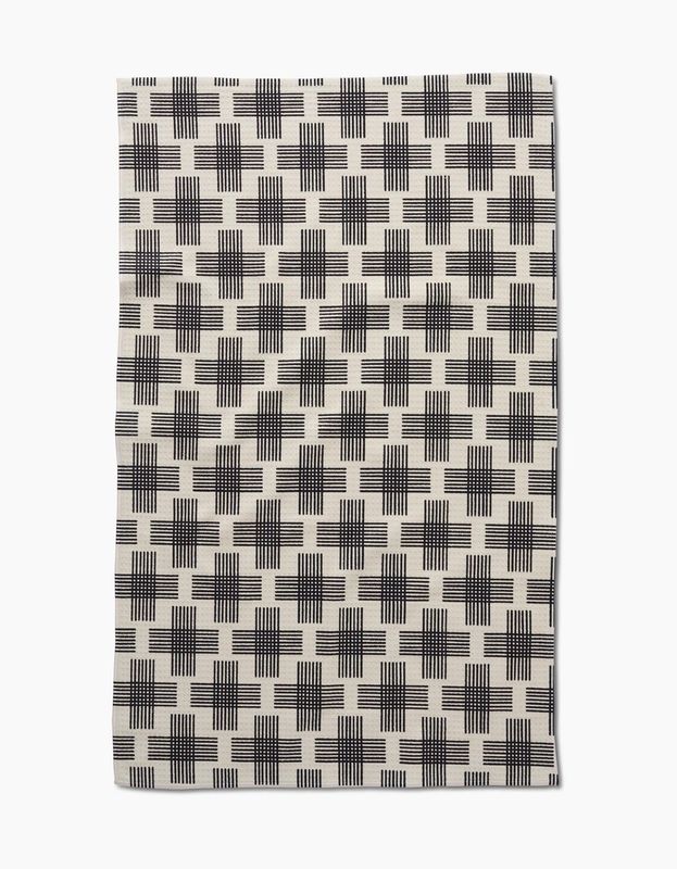 Geometry House Cross Hatch Tea Towel