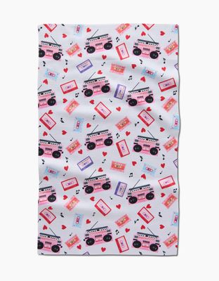 Geometry House Love Playlist Tea Towel