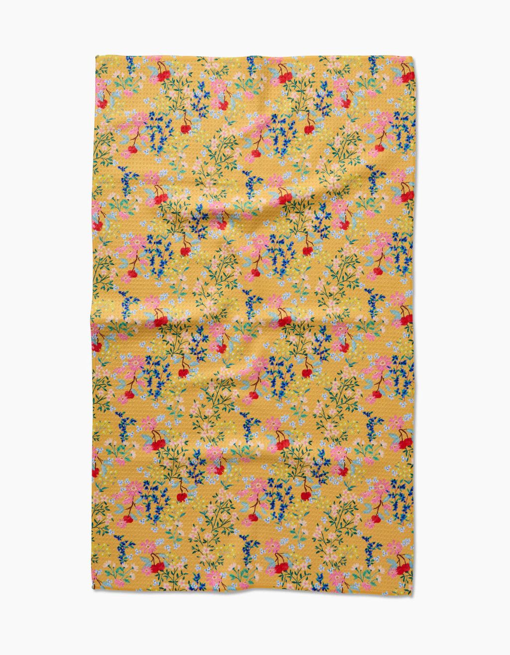 Geometry House Sunny Cherry Blossoms Tea Towel