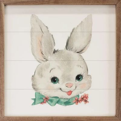 Vintage Easter Bunny 8 x 8
