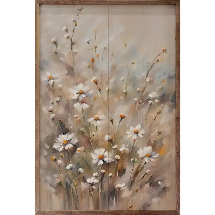 Brown And Tan Daisies 10 x 16