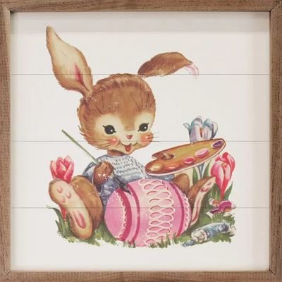 Egg Decorating Bunny White 8 x 8