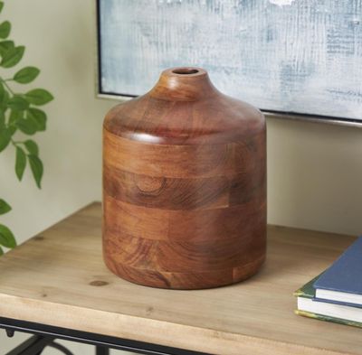 Wood Vase 9&quot;