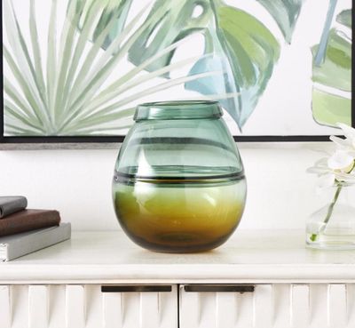Glass Vase Hombre 9&quot;