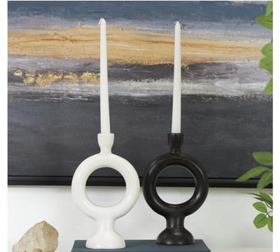 Ceramic Ring Taper Holder White