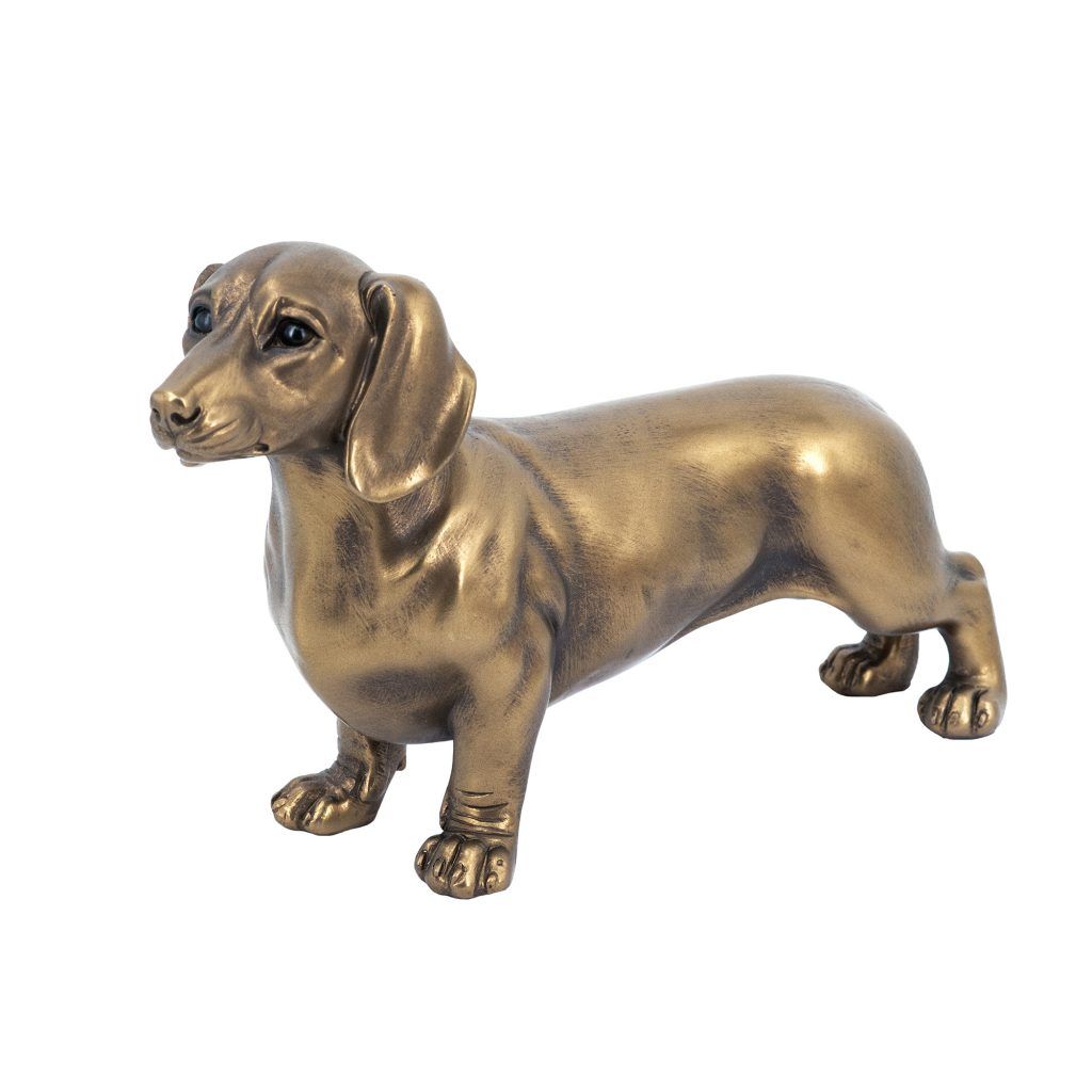 Bronze Dachshund Figurine