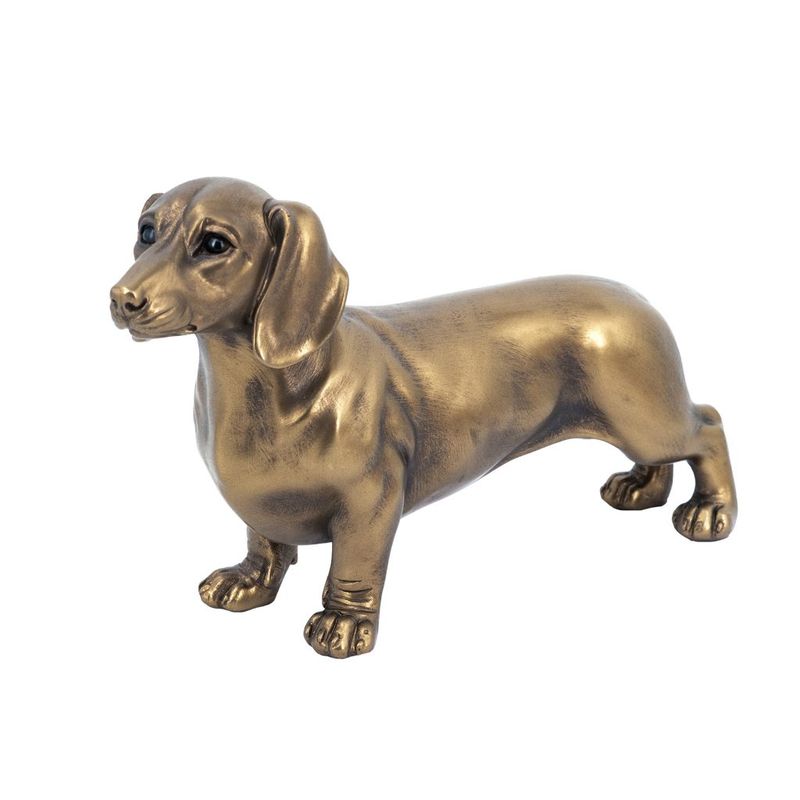 Bronze Dachshund Figurine 11&quot;