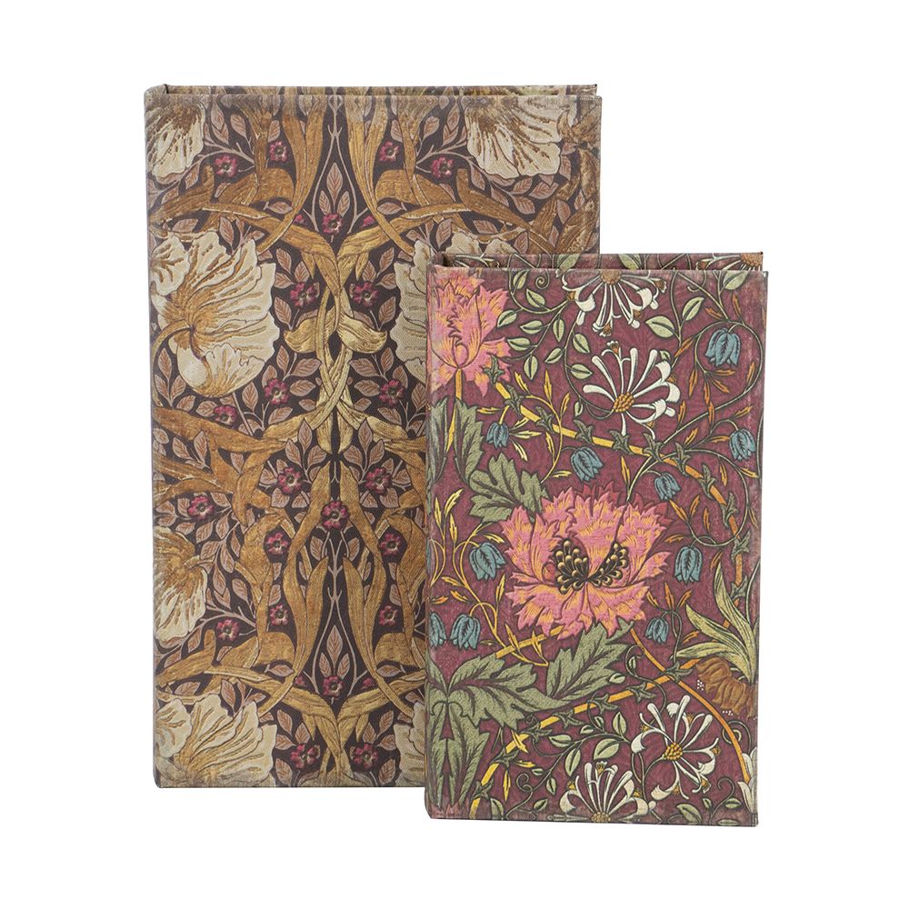 Book Box Purple Floral Tones 10.5&quot;