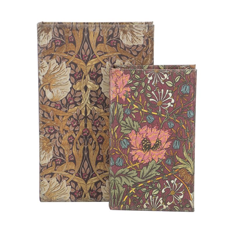 Book Box Purple Floral Tones 10.5&quot;