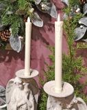 Cream Dripping Taper 9&quot; Set of 2