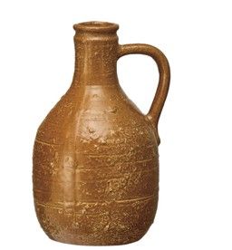 Stoneware Jug 6&quot; Caramel