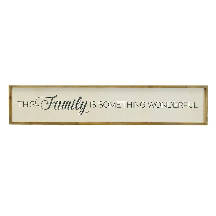 Wonderful Family Sign