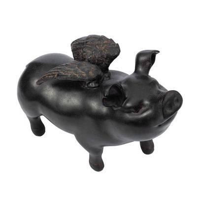 Flying Pig Sculptural Accent