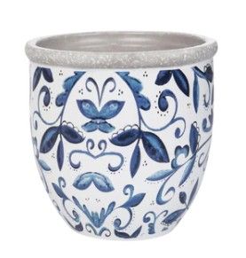 Cement Citrus Planter Blue