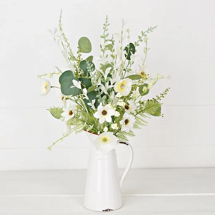 18in Spray-Wrinkle Poppy with mix leaves