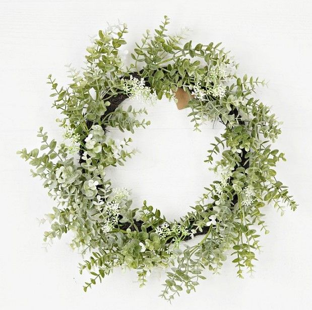 24in Twig Wreath-Sage Eucalyptus with Seeds