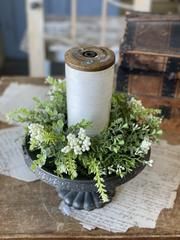 Harpeth Berries Cream Candle Ring 3&quot;