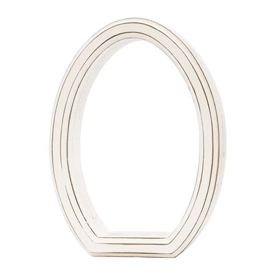 White Open Egg Frame