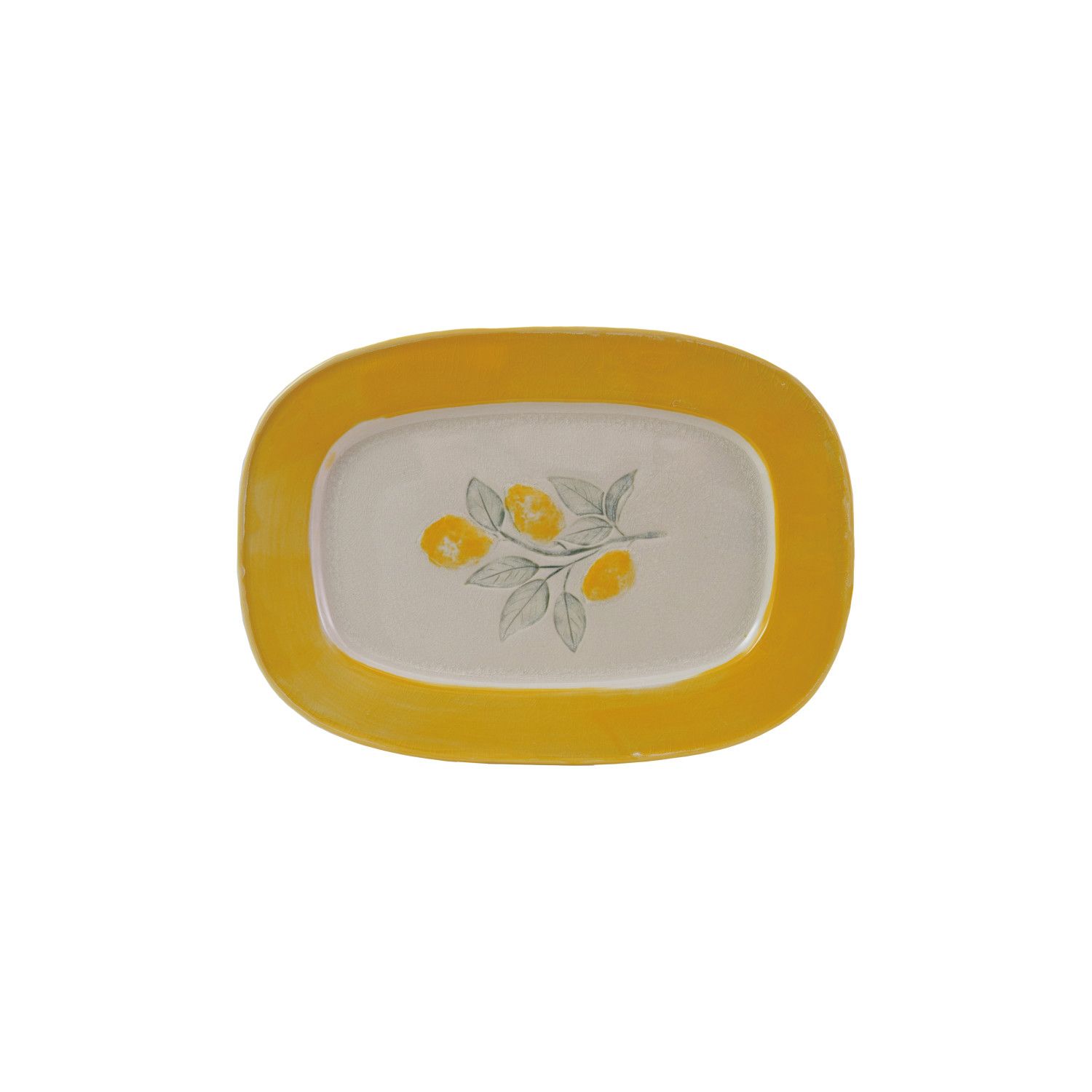 14&quot; Stoneware Plate w Lemons