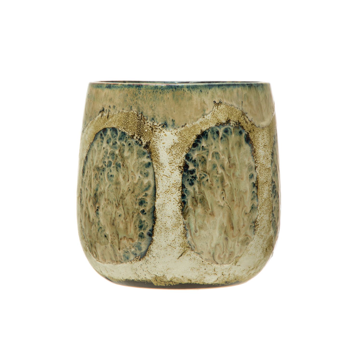 Reactive Glaze Planter 9&quot; x 9&quot;