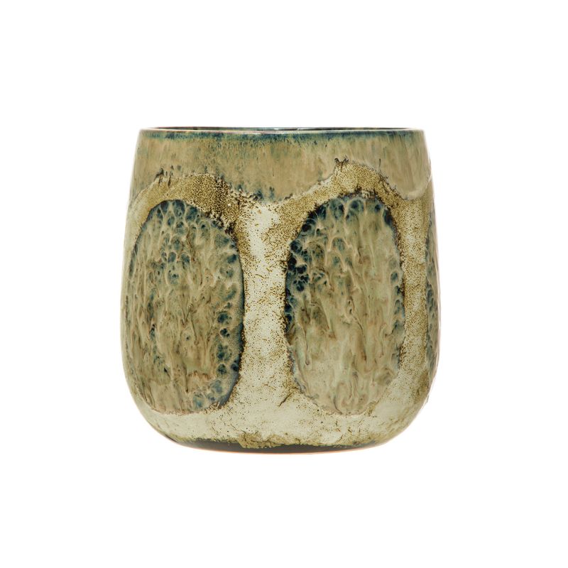 Reactive Glaze Planter 9&quot; x 9&quot;