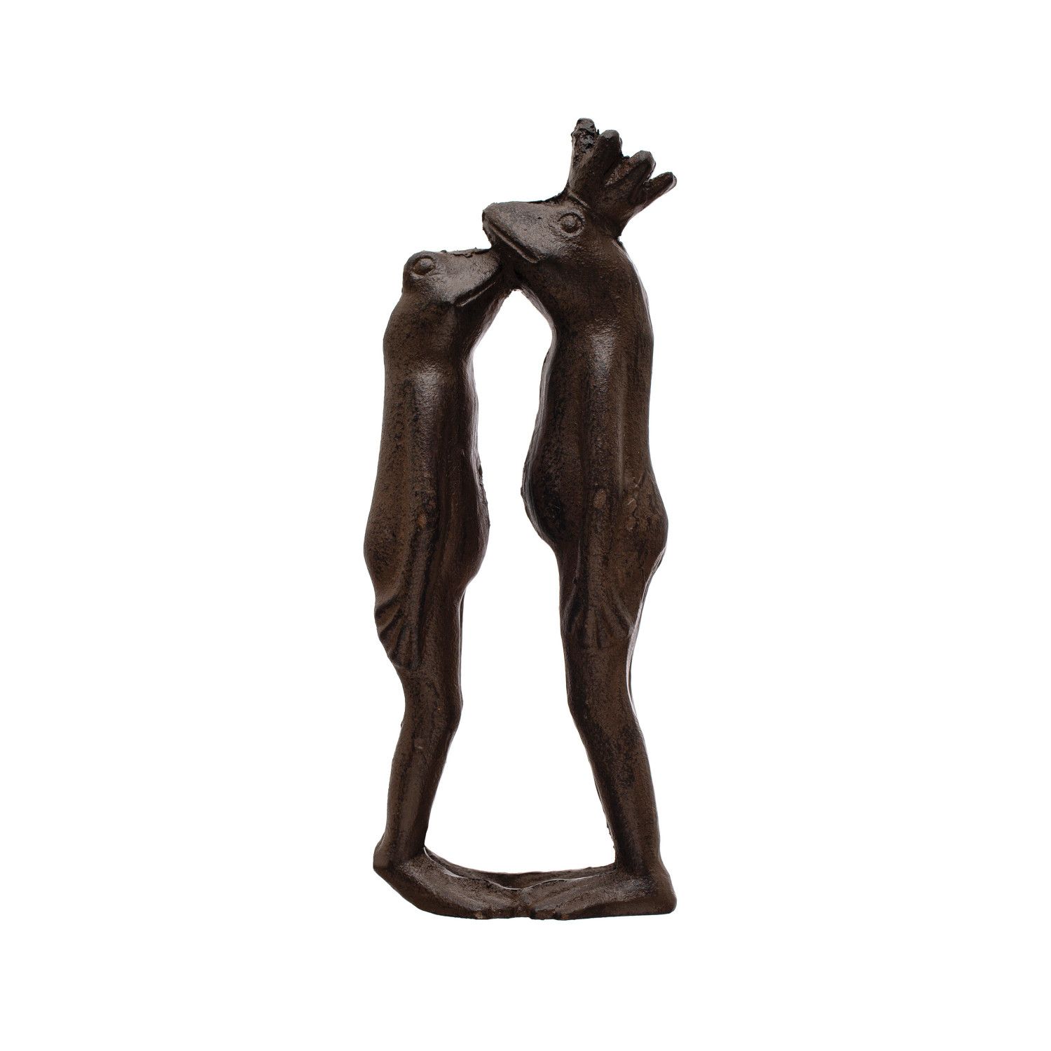Cast Iron Kissing Frogs 8&quot;