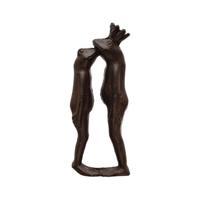 Cast Iron Kissing Frogs 8&quot;