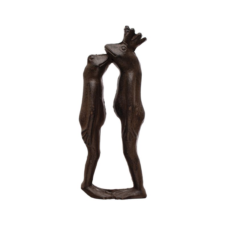 Cast Iron Kissing Frogs 8&quot;