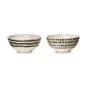 G17996 DIP BOWL DOTS, Assorted: DOTS